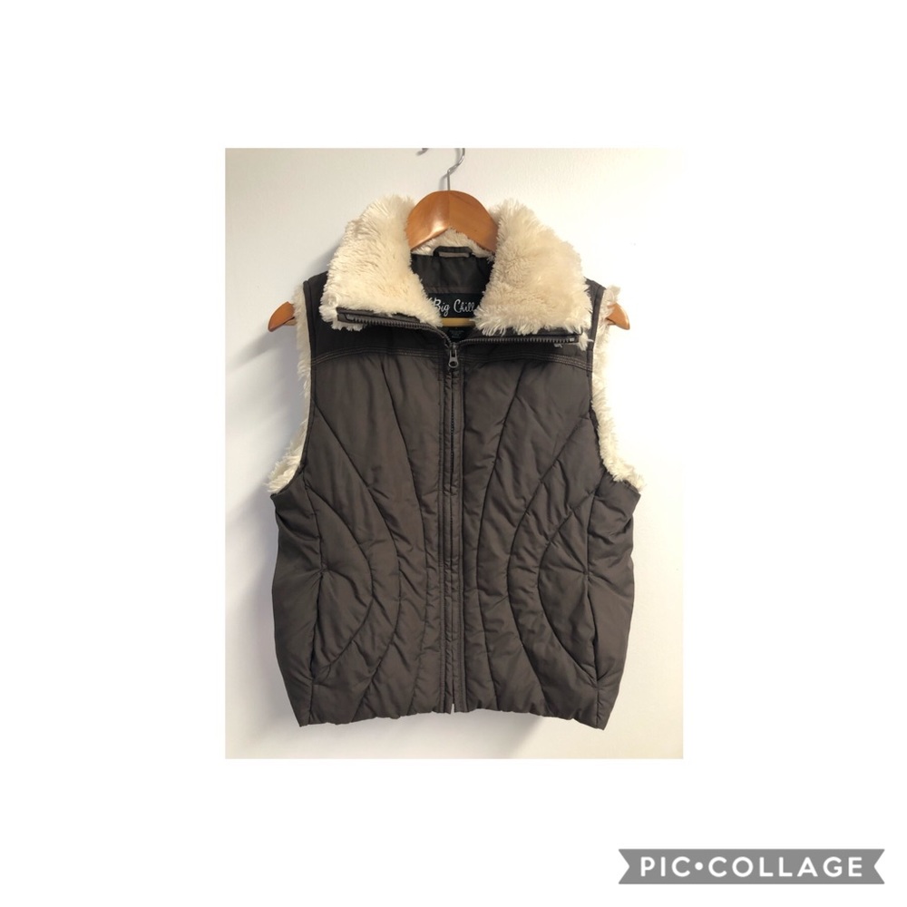 BIG CHILL Women’s Faux Fur Trim Vest JACKET